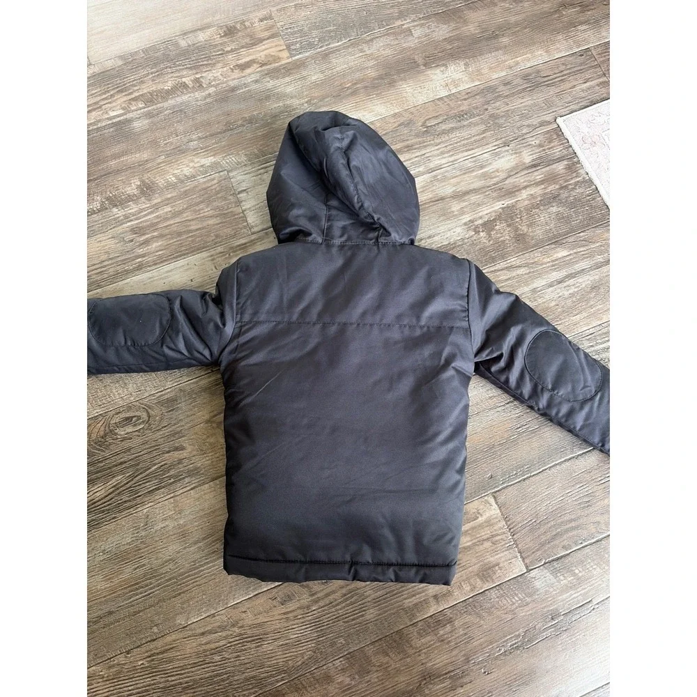 Cat & Jack Boys All-Weather 3-in-1 Jacket Black Hooded Coat 5T winter girls boys